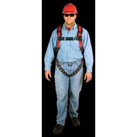 MSA (Mine Safety Appliances Co) 10041599 MSA Standard Size TechnaCurv Vest Style Full Body Harness With Qwik-Fit Chest Strap, To